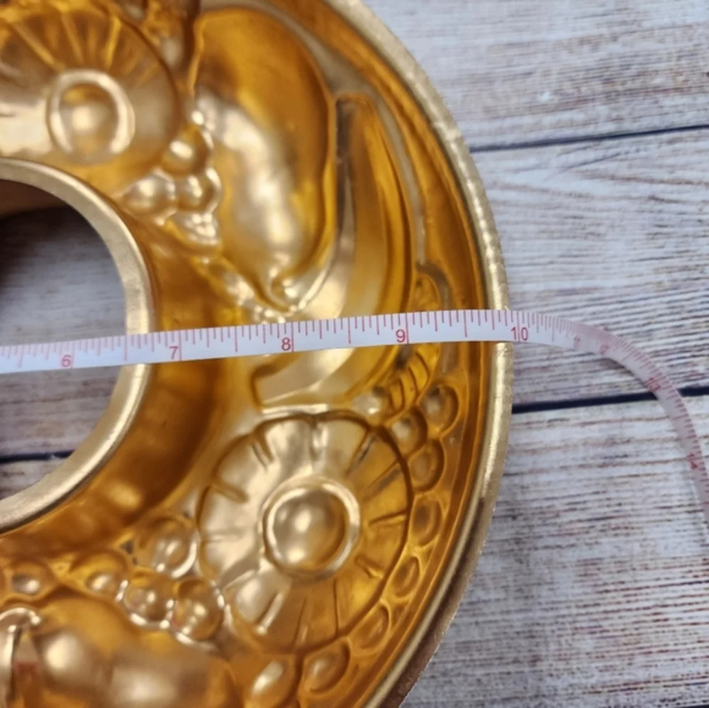 Vintage Copper Aluminum Fruit Wreath Jello Salad‎ Mold